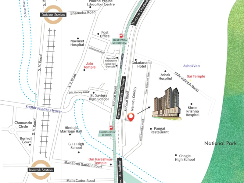 DGS Codeword Best of Borivali (BOB) Location Map